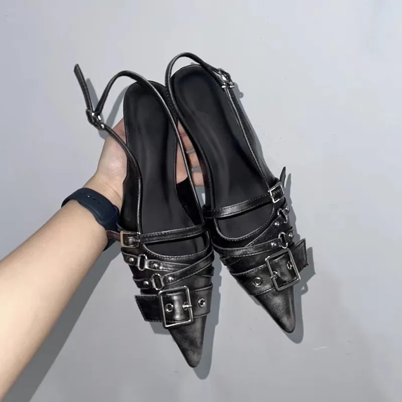 Dress Shoe Pointed - حذاء نسائي بكعب عالٍ ومقدمة مدببة،