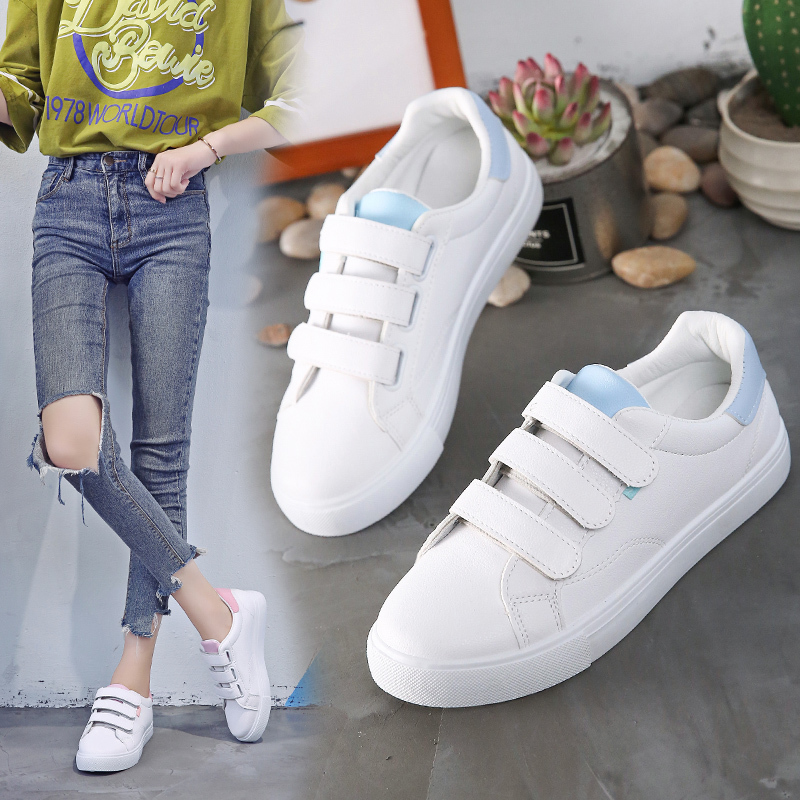 Casual Sneaker Low - أحذية نسائية بيضاء جديدة للخريف، أحذية