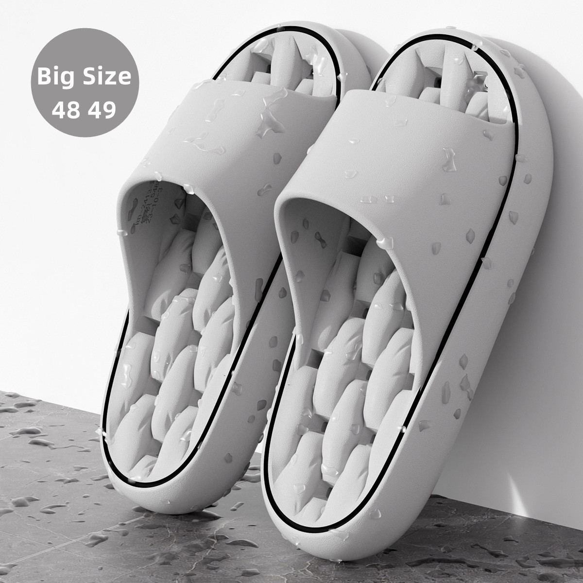 Men Shoes H&M - شباشب حمام كبيرة الحجم 48-49 سريعة