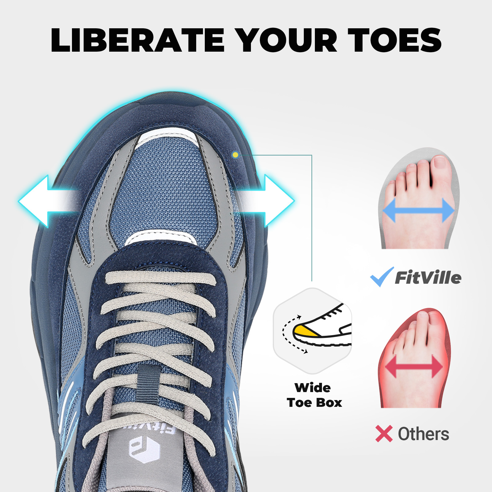 Fittington أحذية واسعة للرجل أ - مراجعة Men'S Shoes V5 Rnr وسعره