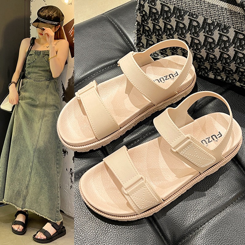 صنادل نسائية صيفية - صنادل مسط - مراجعة Velcro Strap Sandal وسعره