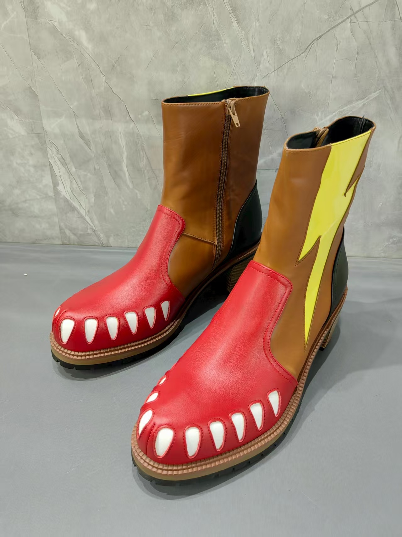 روك - مستوحاة جلد الثعبان نمط  - مراجعة Men Shoes Rebel وسعره