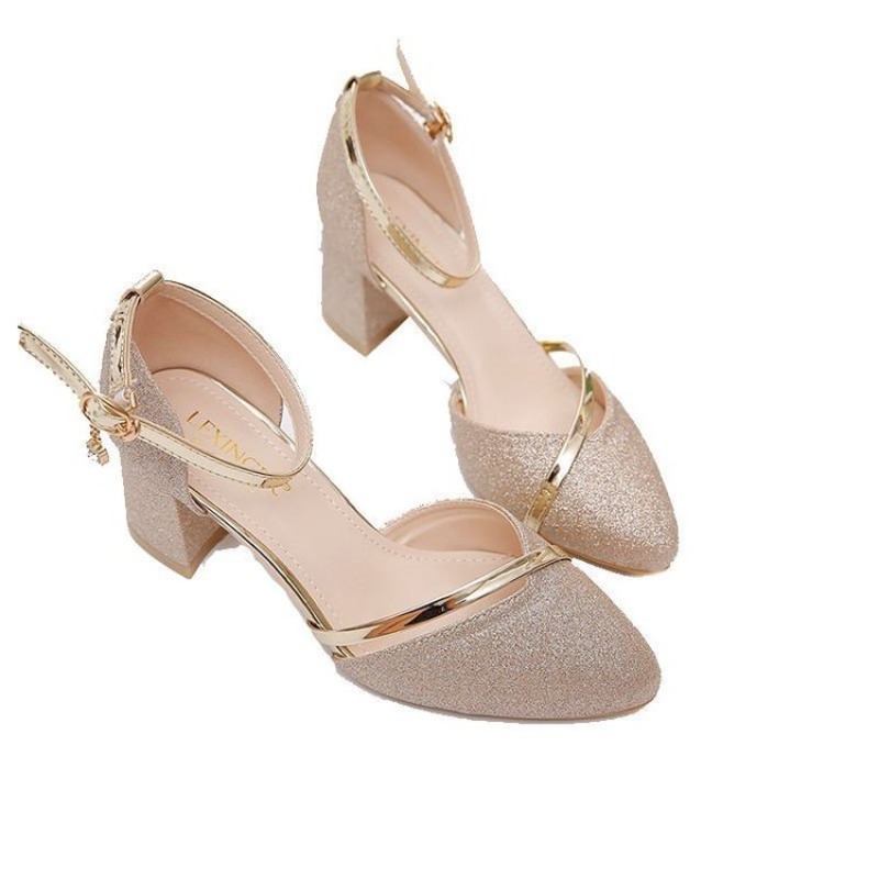 أحذية نسائية بكعب سميك لامع مع - مراجعة Dress Shoe Pointed وسعره