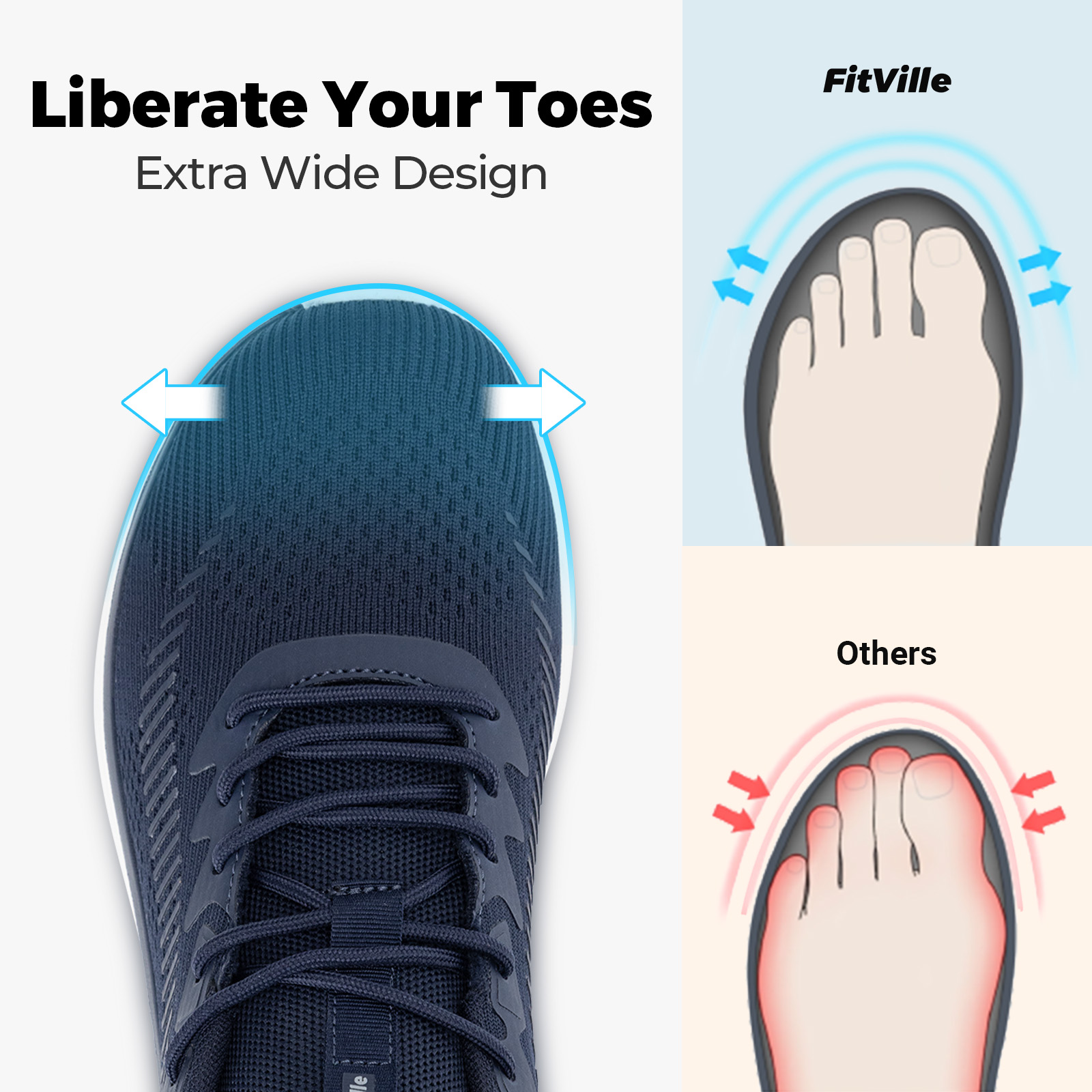 أحذية مشي رجالية من FitVille خ - مراجعة Men'S Shoes For Plantar Fasciitis وسعره