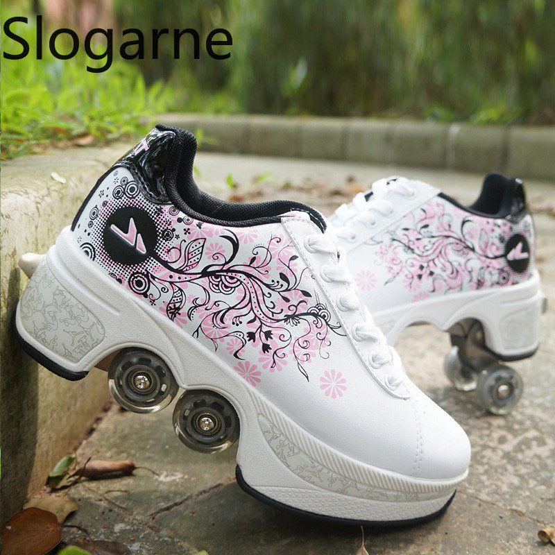 النساء 4 عجلات تشوه زلاجات دوا - مراجعة Men'S Shoes To Women'S وسعره