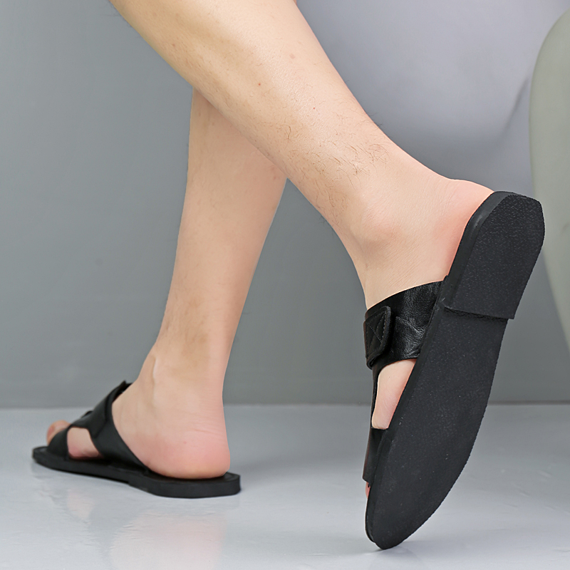 صنادل جلدية فاخرة كبيرة الحجم  - مراجعة Men Shoes H&M وسعره