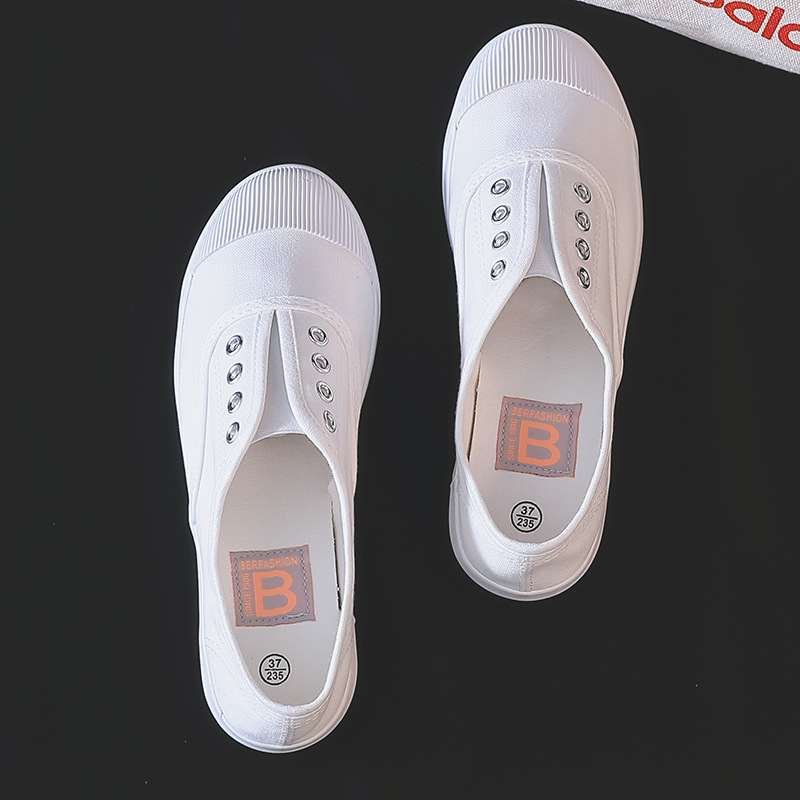 أحذية نسائية قماشية بيضاء جديد - مراجعة Casual Sneaker Low وسعره
