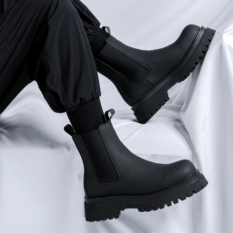 2026 بوتات رجالية سوداء عالية  - مراجعة Men Shoes Branded وسعره