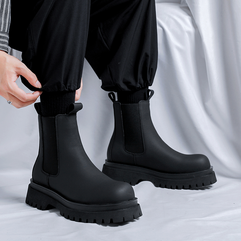 2026 بوتات رجالية سوداء عالية  - مراجعة Men Shoes Branded وسعره