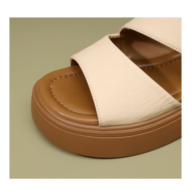 صنادل نسائية مسطحة مريحة جديدة - مراجعة Velcro Strap Sandal وسعره